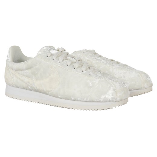 Nike sneakersy damskie białe płaskie z gumy na wiosnę sznurowane 