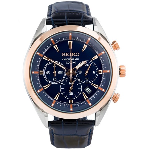 Zegarek niebieski Seiko 