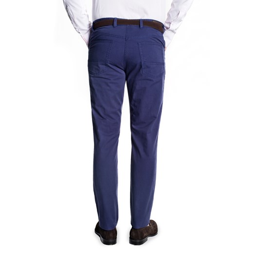 Spodnie męskie niebieskie Recman casual gładkie 