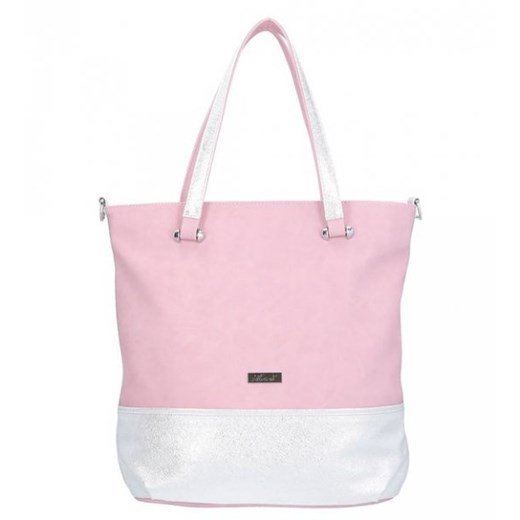 Karen Collection shopper bag matowa na wakacje różowa 