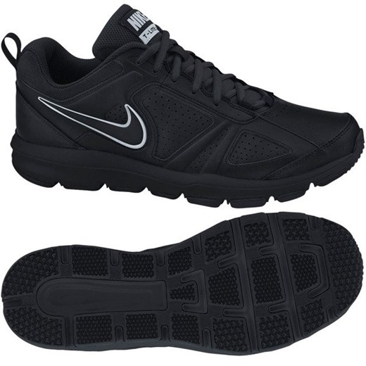 Buty sportowe męskie Nike czarne z gumy wiązane 
