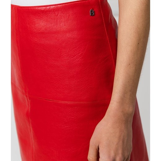 Spódnica czerwona Pepe Jeans bez wzorów casualowa 
