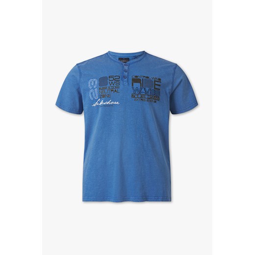 T-shirt męski niebieski Canda 