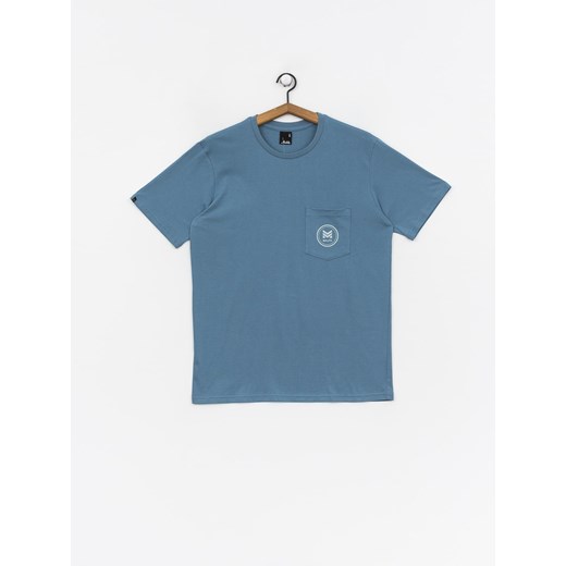 Malita t-shirt męski niebieski z krótkim rękawem 