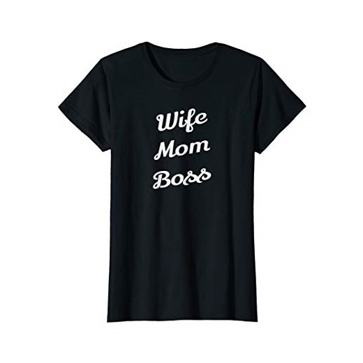 Damski Mom Wife Boss T-Shirt