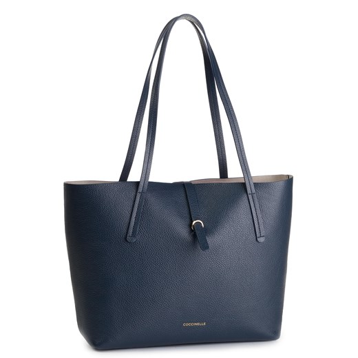 Shopper bag Coccinelle matowa na ramię mieszcząca a8 elegancka 