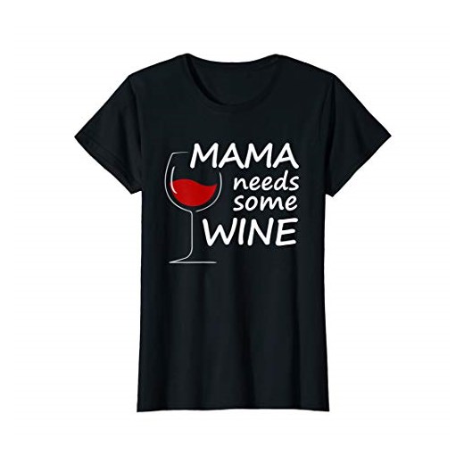 Damska mama needs some wino / wino prezent t-shirt dla kobiet