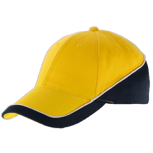 Racing ŻółtoGranatowy - czapka z daszkiem czapki-co zolty czapka