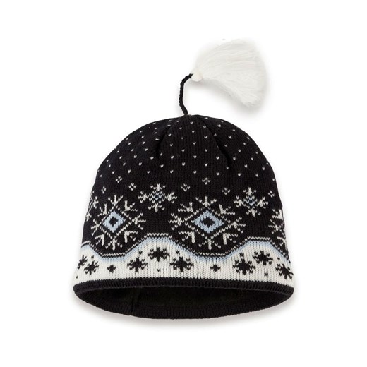 Aspen - czapka zimowa czapki-co czarny abstrakcyjne wzory