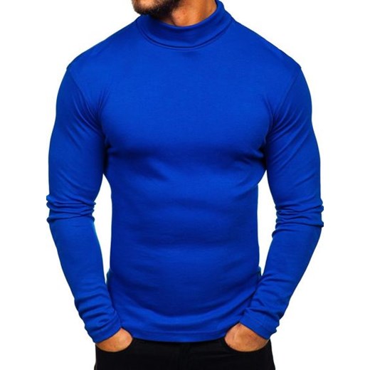 Niebieski sweter męski Denley 