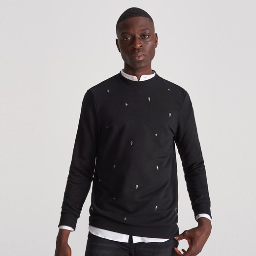 Bluza męska Reserved w abstrakcyjnym wzorze w stylu młodzieżowym 