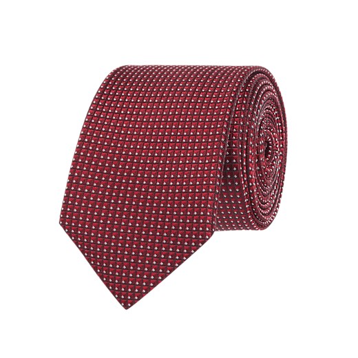 Krawat z jedwabiu z tkanym wzorem Olymp  One Size Peek&Cloppenburg 