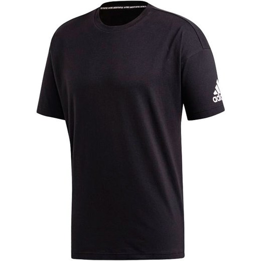 T-shirt męski Adidas z krótkim rękawem z napisem w sportowym stylu 