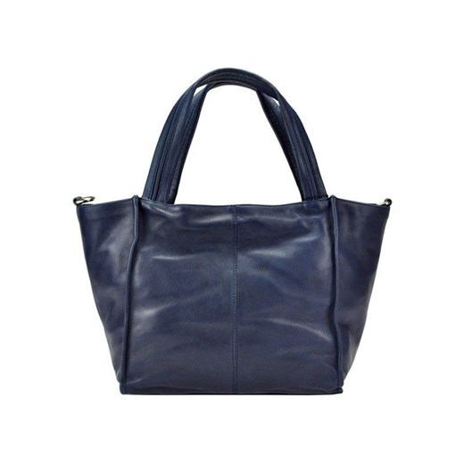 Pierre Cardin shopper bag mieszcząca a7 niebieska matowa 