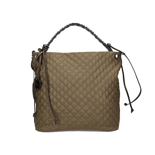Shopper bag Pierre Cardin w stylu boho z breloczkiem na ramię 