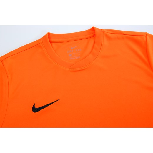 T-shirt chłopięce Nike pomarańczowa bez wzorów 