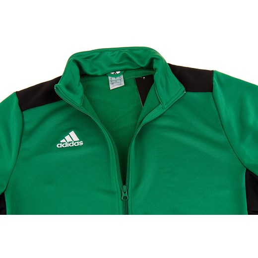 Bluza chłopięca zielona Adidas z poliestru 