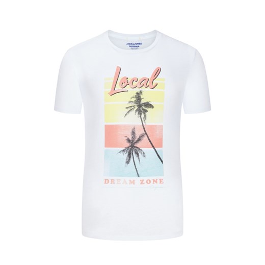 Jack & Jones, T-shirt z nadrukiem z przodu BiaŁy