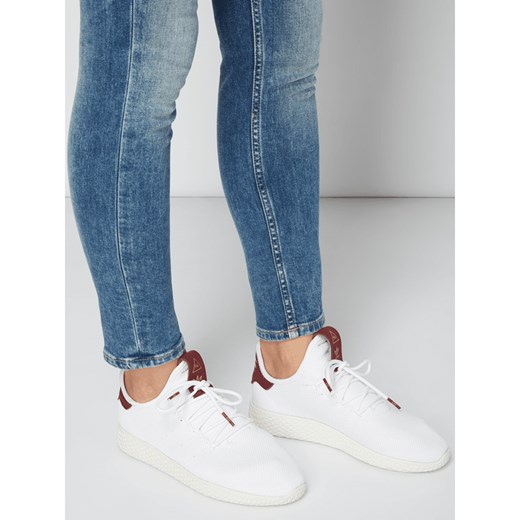 Buty sportowe damskie Adidas Originals sneakersy młodzieżowe pharrell williams wiązane białe skórzane 