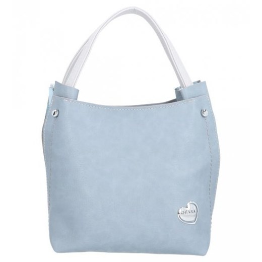 Niebieska shopper bag Chiara Design matowa 