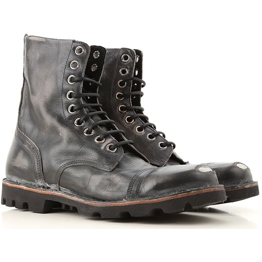 Buty zimowe męskie Diesel z gumy w stylu militarnym 
