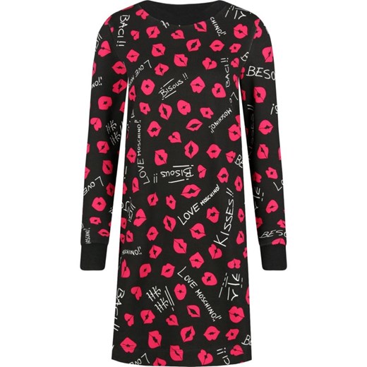 Love Moschino sukienka na co dzień mini w abstrakcyjne wzory 