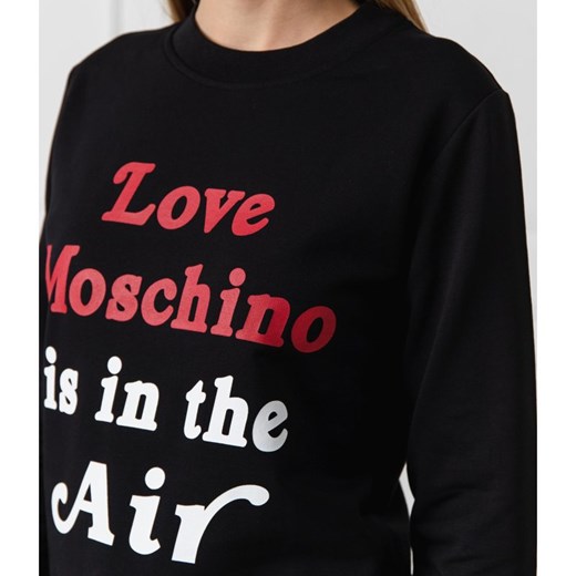 Bluza damska Love Moschino czarna krótka 