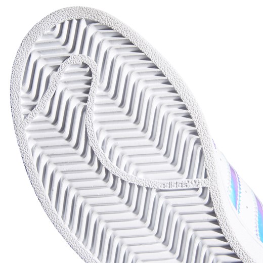 Trampki damskie Adidas superstar z niską cholewką białe skórzane na płaskiej podeszwie gładkie sznurowane 
