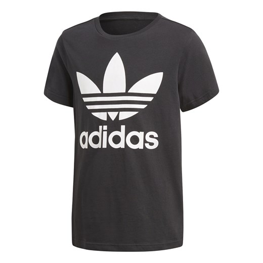 Brązowy t-shirt chłopięce Adidas z krótkim rękawem 