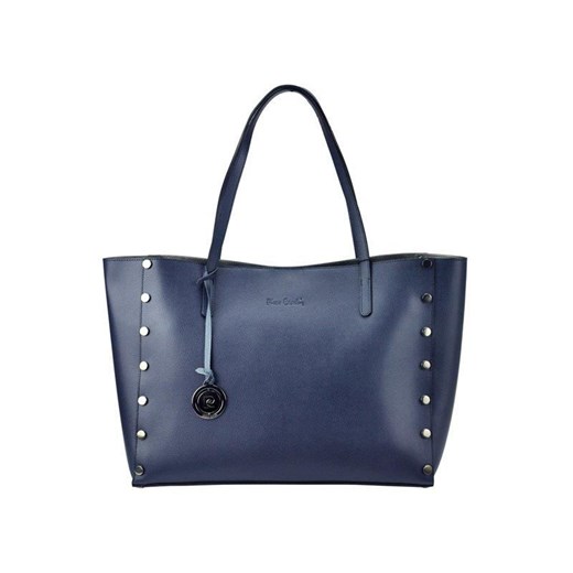 Shopper bag niebieska Pierre Cardin mieszcząca a7 