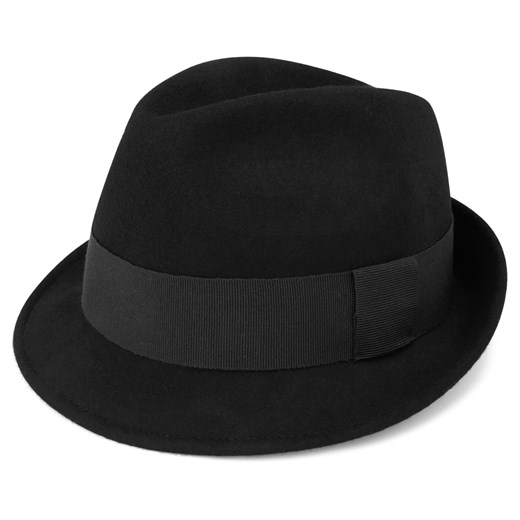 Czarny kapelusz fedora Kurt