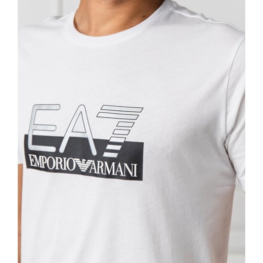 T-shirt męski Ea7 biały 