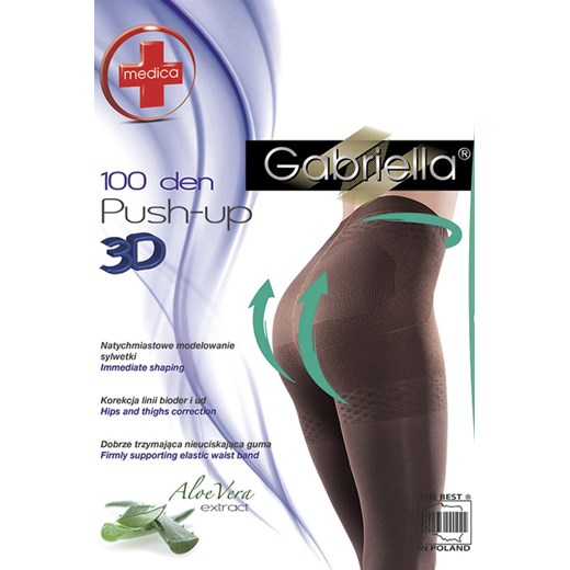 Gabriella Medica Push-up 3D 100 DEN Code 171 rajstopy korygujące