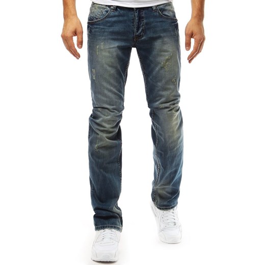 Spodnie jeansowe męskie niebieskie (ux1939)  Dstreet 36 