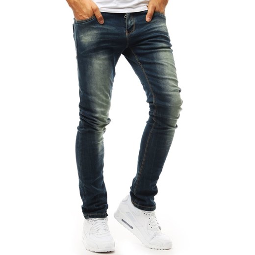 Spodnie jeansowe męskie niebieskie (ux1970)  Dstreet 33 okazyjna cena  