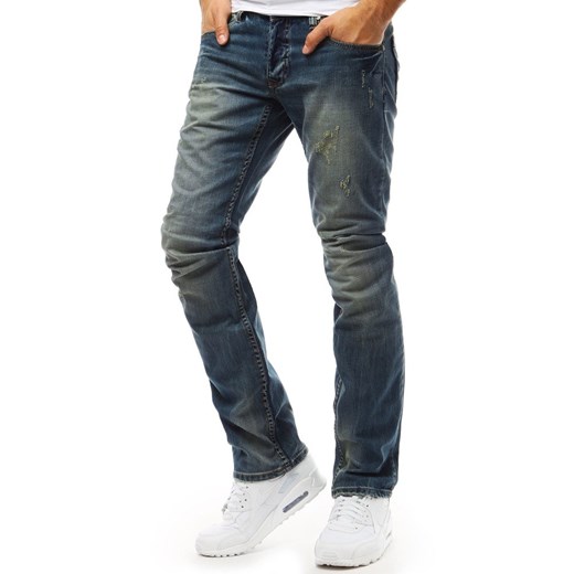 Spodnie jeansowe męskie niebieskie (ux1939)  Dstreet 30 