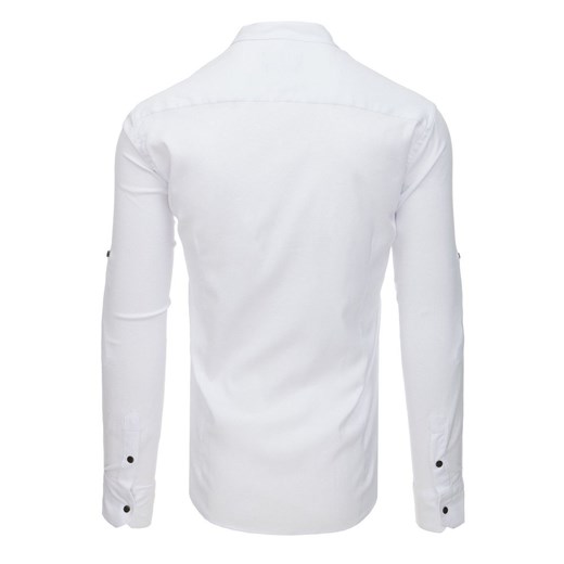 Koszula męska z długim rękawem biała (dx1749) Dstreet  M promocyjna cena  