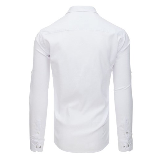 Koszula męska z długim rękawem biała (dx1759)  Dstreet M okazyjna cena  