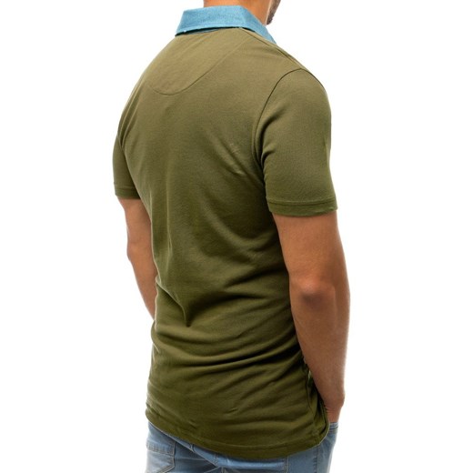 Koszulka polo męska zielona (px0238)  Dstreet S okazja  