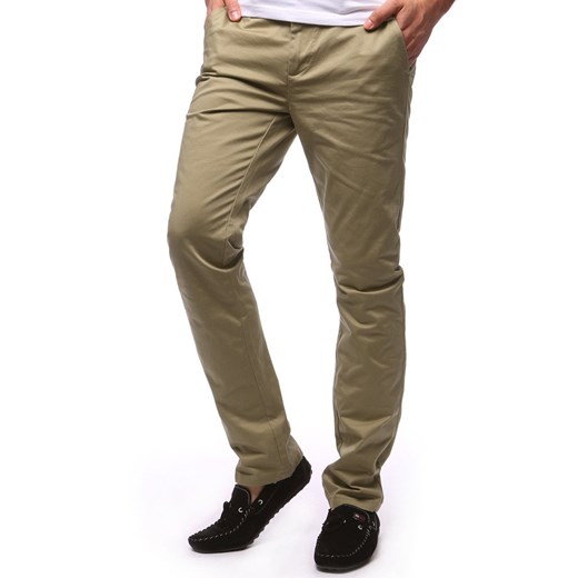 Spodnie męskie chinos beżowe (ux1258)