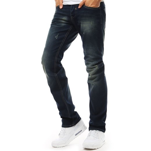 Spodnie jeansowe męskie niebieskie (ux1936)  Dstreet 32 