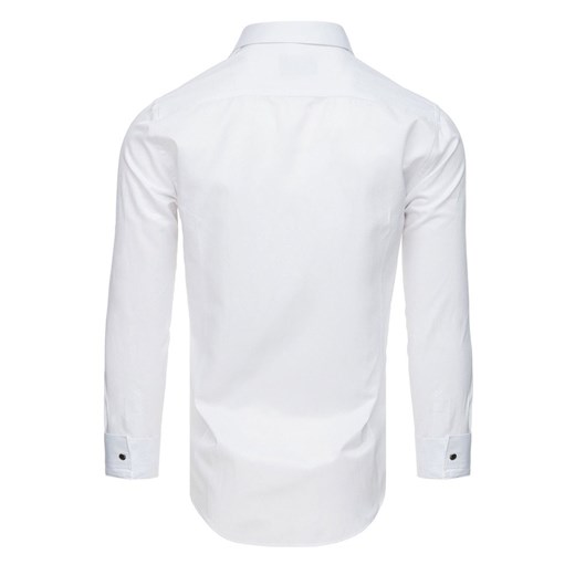 Koszula smokingowa z plisą biała (dx1745)  Dstreet L 