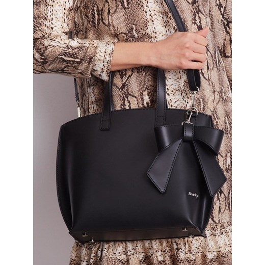 Shopper bag Rovicky skórzana elegancka matowa na ramię 