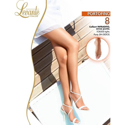 Portofino 8 den - rajstopy open toe