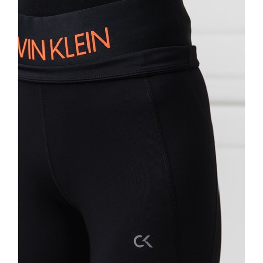 Leginsy sportowe Calvin Klein czarne jesienne 