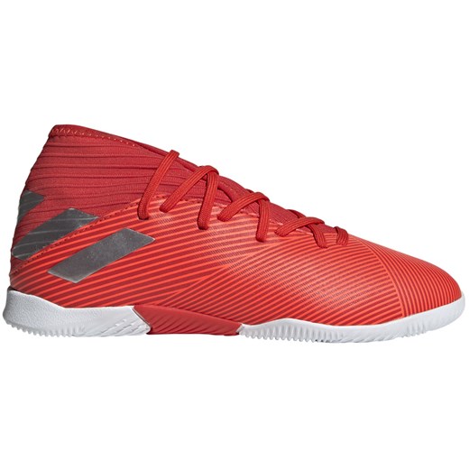 Adidas buty sportowe dziecięce czerwone wiązane 