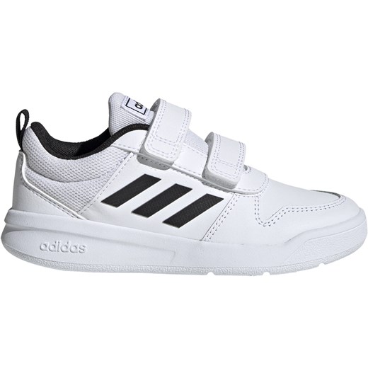 Adidas buty sportowe dziecięce na rzepy białe z tworzywa sztucznego 
