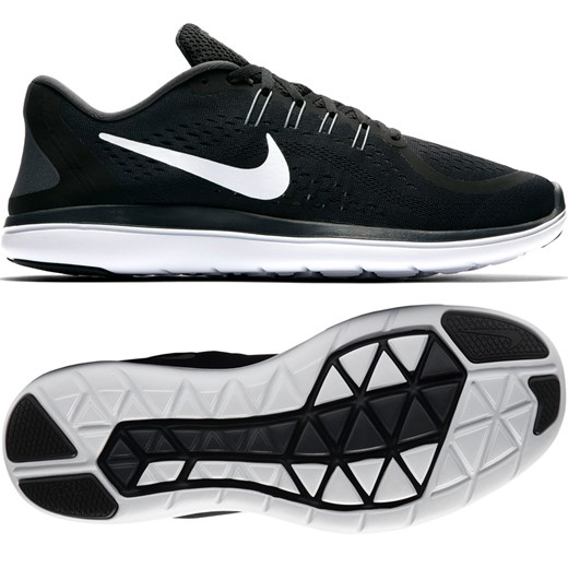Buty sportowe męskie czarne Nike flex sznurowane jesienne 