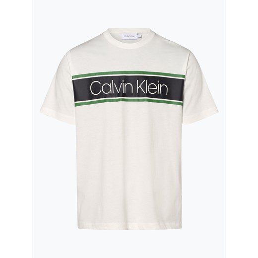 Calvin Klein - T-shirt męski, biały Calvin Klein  XL vangraaf