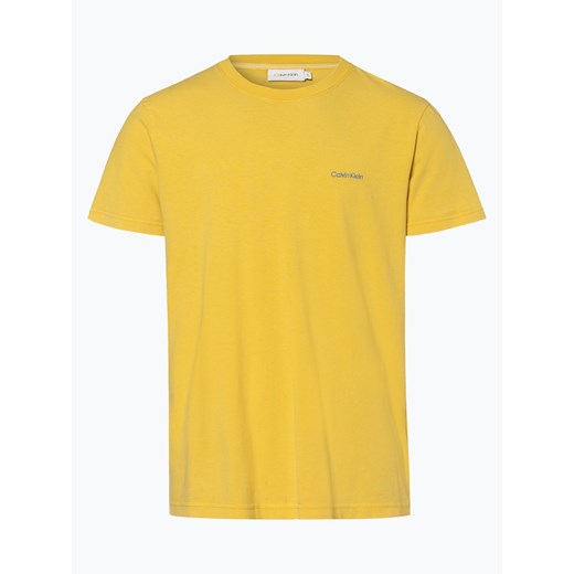 Calvin Klein - T-shirt męski, żółty Calvin Klein  M vangraaf